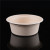 Round Environmental Protection Natural White Disposable Degradable Sugar Cane Pulp Bowl and Chopsticks Set Cake Tableware