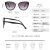 European and American Large Rim Sunglasses Female 2021 New Cross-Border Fashion Drivers Sunglasses UV Protection Metal Hinge