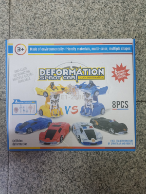 Display Box Impact Deformation Robot Police Car Variant 728