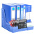 Office Supplies File Holder Quadruple Plastic Bookshelf Desktop Document Rack File Column File Box Storage Rack A4 Whole