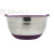 Stainless Steel Thickened Splash-Proof Color Silicone Bottom with Lid Salad Bowl Stirring Baking at Home Washing Basin