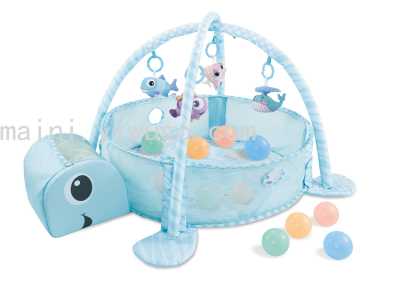 Baby Baby's Educational Mobile Exercise Rack Children's Game Ocean Ball Pool Baby Turtle Fence Game Blanket Crawling Mat