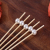 Disposable Flower Toothpick Colorful Bamboo Stick Fruit Toothpick Creative Fruit Toothpick Cocktail Decorative Pick Fruit Pastry Fork