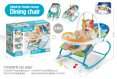 Baby Rocking Chair Baby Cradle Newborn Comfort Chair Coax Sleeping Push Dining Table + Bedside Lamp Rocking Chair Car