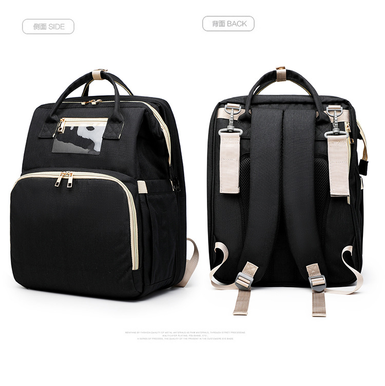 定制加工婴儿床妈咪包 多功能大容量母婴包 便携式双肩妈咪袋