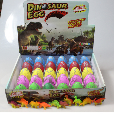 Cross-Border Novelty Medium Dinosaur Egg Hatch Egg Toys Bubble Water Expansion Resurrection Transforming Eggs Kindergarten Educational Toys