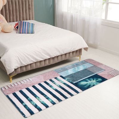 Cashmere-like Bedside Blanket Scrub Absorbent Floor Mat Door Floor Mat Oil-Proof Bedroom Floor Mat Slip-Resistant Strip Foot Mat