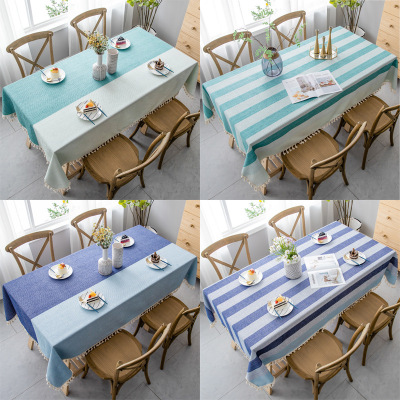 Foreign Trade Cross-Border Home Textile Tablecloth European and American Kitchen Living Room Dining Tablecloth Rectangular Amazon Tablecloth Coffee Table Cloth