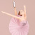 3 Pink Dancing Ballet Girl Hand-Held Dance Pretty Girl Princess Doll Doll Cake Decorative Ornaments
