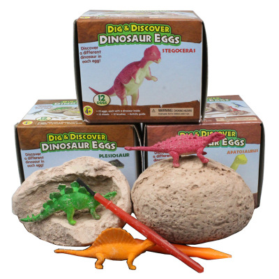Cross-Border Dinosaur Egg Fossil Archaeological Excavation Children DIY Creative Exploration Dinosaur Blind Box Science and Education Educational Toys