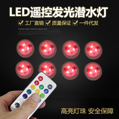 Led Remote Control Waterproof Diving Light Color Changing Electric Candle Lamp