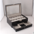 12-Bit Double-Layer Watch Jewelry Box Black