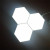 Modern Minimalist Creative Night Light Splicing Module Light Hexagonal Combination Led Monochrome Touch Indoor Wall Lamp