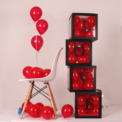 Balloon Box Baby, Love Happy New Year Surprise Box Wedding Confession Balloon Happy Birthday for Children