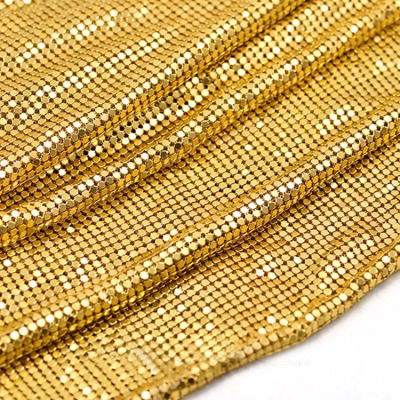 Jiye Hardware Chain Light Gold Mesh Chain Luggage Accessories Clothing Jewelry Various Sizes and Specifications Customization