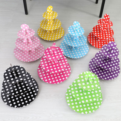 Party Supplies Paper Cake Rack Big Dot Series Snacks Dim Sum Rack