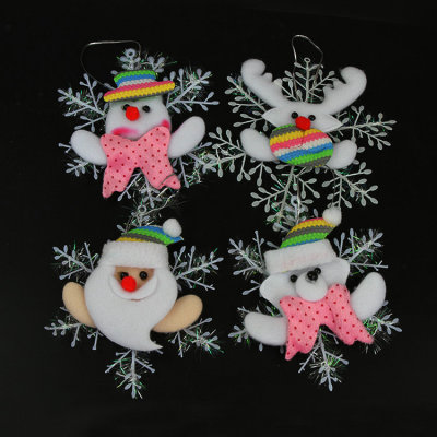 Christmas Fabric Snowflake Christmas Decorations Christmas Tree Pendant Christmas Decoration Craft Supplies