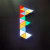 LED Intelligent Magic Triangle Splicing Light Live Broadcast Wall Background Decorative Light Lamp App Control Quantum Light