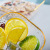 INS Nordic Golden Trim Hammered Glass Bowl Dessert Bowl Rice Bowl Household Square Fruit Vegetable Salad Bowl Breakfast Bowl