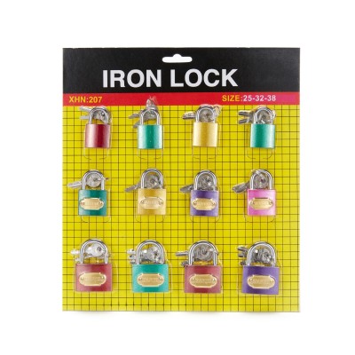 Color Lock Pull Lock Iron Padlock Single Open Open Furniture Cabinet Student Dormitory Small Iron Lock Head Household Door Lock