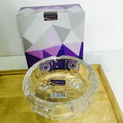 Sugar Bowl Ashtray Lead-Free Crystal Glass Dlsoga Genuine Living Room Fruit Plate Candy Box Factory Direct Sales Wholesale