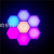 LED Decorative Lamp Touch Honeycomb Lamp Creative Module Lamp Small Night Lamp Ambience Light Magic Color Hexagonal Quantum Lamp