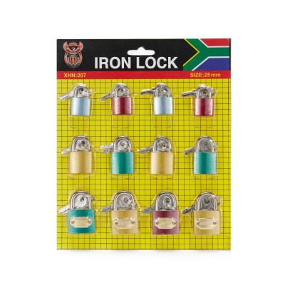 Color Lock Pull Lock Iron Padlock Single Open Open Furniture Cabinet Student Dormitory Small Iron Lock Head Household Door Lock