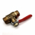 Red Handle Pagoda Small Ball Valve Small Valve Switch Small Valve 1/4 Double Outer Wire Brass Ball Valve