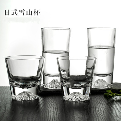 Japanese-Style Mt. Fuji Cup Snow Mountain Cup Glass Cup Tea Cup Creative Iceberg Cup Coffee Cup Sample Customized Logo