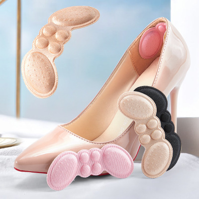 New 4D Heel Grips Thick Anti-Blister High Heels Shoe Stickers Heel Foot Patch Slide Proof and Anti-Drop Shoe Stickers Spring and Summer