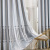 Modern Striped Stitching Curtain Factory Direct Sales Living Room Bedroom Shading Curtain Finished Customized Fabric Curtain
