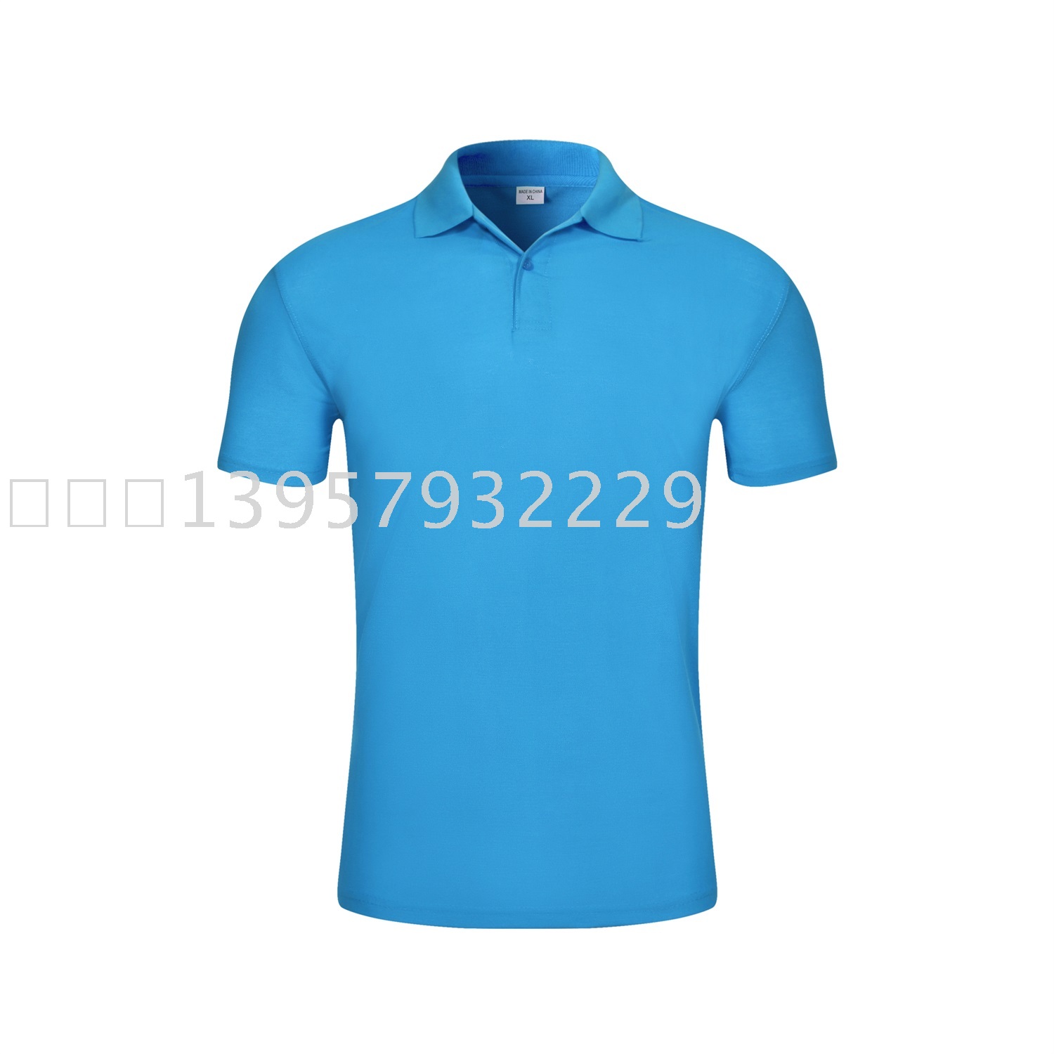 促销空白TC短袖广告衫蓝标POLO衫文化衫团体服厂家直销可印logo