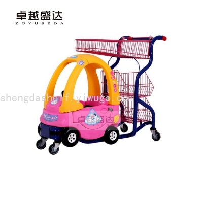 Children's Shopping Cart Supermarket Trolley Fun Car Plastic Shopping Cart Doll Car Baby Walking Car Baby Carriage