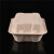 Disposable Rectangular Pulp Lunch Boxes Lunch Box Fast Food Box Commercial to-Go Box with Lid Light Food Environmentally Friendly and Degradable