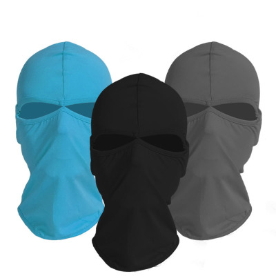 Lycra CS Hat Headwear Windproof Outdoor Tactics Riding Hat Mask Masked Dustproof Mask Double Hole Head Cover
