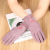 Korean Style Flamingo Embroidered Suede Touch Screen Gloves Autumn and Winter Warm with Velvet Men and Women Driving Gloves Wholesale