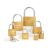 Lianqiu One-Word Imitation Copper Lock Yellow Iron Padlock Drawer Dormitory Door Students Direct Supply Amazon Hot Products