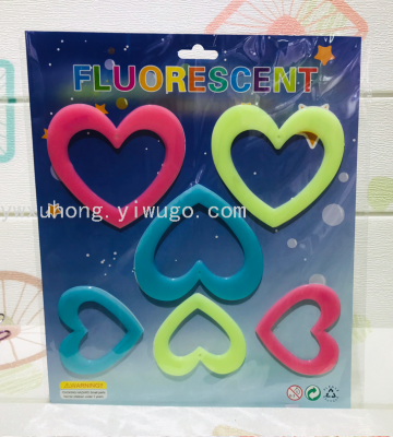 Spot Luminous Smiley Face Fluorescent XINGX Creative Decorative Adhesive Hook Nail-Free Luminous Modeling Stickers Palm 