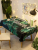American Light Luxury Green Jungle Animal Series Tablecloth Waterproof and Oil-Proof Dining Table Desk Cover Cloth Canvas Fabric