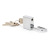 Lianqiu Manufacturer Direct Wholesale Grid Steering Lock Short Beam Card Iron Padlock Carriage Lock Amazon Hot Product
