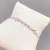 Korean Style Fashion Fishbone Pull Bracelet Female Micro Inlaid Zircon Bracelet Special-Interest Design Ins Style Jewelry Fashion