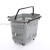 Pull rod basket with wheel 45L double handle plastic convenience store supermarket special hand-held shopping basket