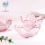 Haijing Jade Japanese Glass Cherry Blossom Dish Creative Pink Petal Dish Household Saucer Dish Seasoning Dish Glass Tableware