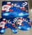 Flannel Christmas Series Three-Piece Toilet Bathroom Water-Absorbing Non-Slip Mat