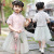 2021 Hanfu Children's Ancient Style Short Sleeve Pouch Pendant Skirt Suit Chinese Style Little Girl Tang Suit Girl Summer