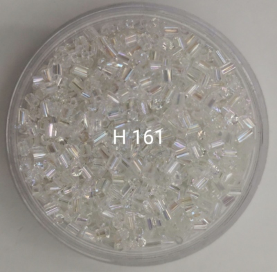 Cut Surface Outer Hexagon AB Effect Glass Tube, DIY Crafts, Ornament Accessories