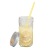 Diamond Glass Mason Cup Sealed Glass Bottle Fruit Drink Cup with Lid a Bottle of Honey Jam Jar Fish Sauce Bottle