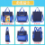 Large Capacity Tuition Bag Student Handbag Portable Bag Art Bag Tutorial Class Bag Boys and Girls Oxford Cloth Tuition Bag