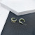 Earrings Minimalist Design Stud Earrings Female Moon-Shaped Pearl Micro-Inlaid Graceful Personality Ear Rings