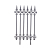 Wrought Iron Community Fence Corral Factory Fence Railing Specifications Complete Support Customization